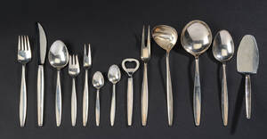 Tias Eckhoff for Georg Jensen. Cypress bestik af sterlingsølv 42 