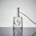 Bordslampfot, Glas