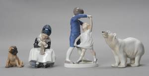 Kgl. P. samt Bing  Grøndahl. Fire figurer 4