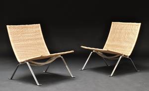 Poul Kjærholm 1929-1980. Par PK 22 hvilestole 2