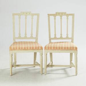 Sengustavianska stolar i lindomearbete