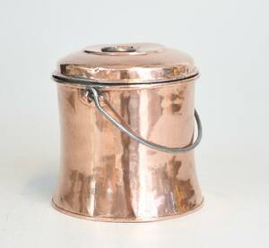 Kopparspann med lock, 1800-tal