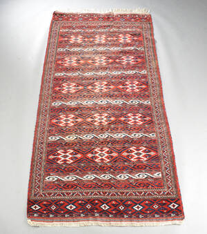 Orientalsk tæppe, 261 x 129 cm