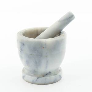 MORTEL med STÖT, marmor