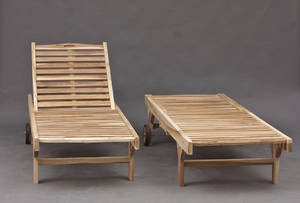 2 stk teak solvogne 2