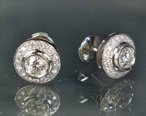 Brillant-Ohrstecker ca. 1.54 ct.  2 