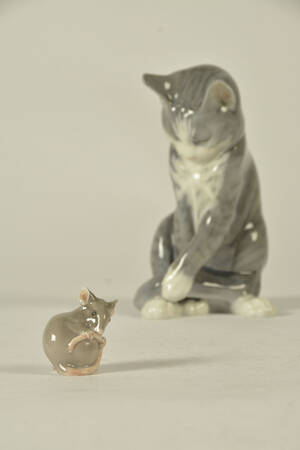 Royal Copenhagen kat og mus 2