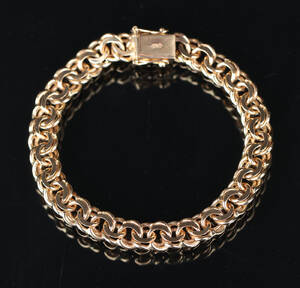 Armlænke af 14 kt. guld, model bismarck, ca. 22,9 g