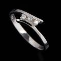 Ring 18 k vitguld briljanter