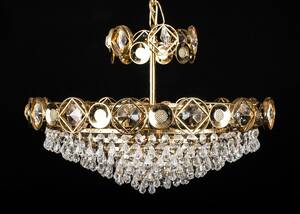 TAKLAMPA,  kristallkrona  - 1900 - tal