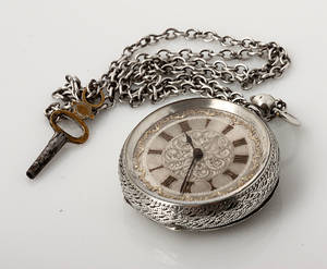 Lommeur af sterlingsølv, 1800tallet