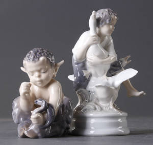 Kgl. Porcelænsfabrik. To figurer  2