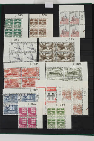 Danske frimærker 328 stk