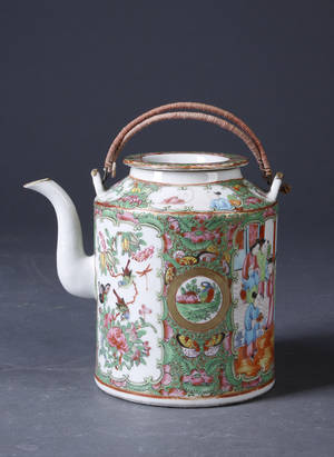 Kinesisk tekande, porcelæn