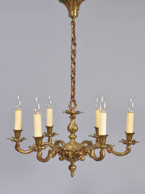 Lysekrone, messing, 1900-tallets 2. halvdel 