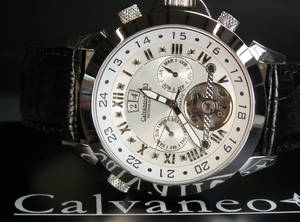 Calvaneo 1583, Modell Astonia Black Diamonds, Herrenarmbanduhr