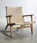 Hans J. Wegner. Lænestol, model CH25 af eg