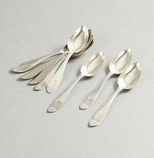 Dessertskedar silver