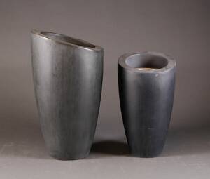 Sæt lanterner af glasfiber med skærme af glas 2