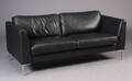 2½ prs. sofa, sort skind