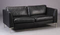 2½ prs. sofa, sort skind