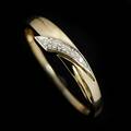 Ring 9 k guld diamanter