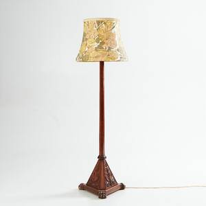 Golvlampa mahogny