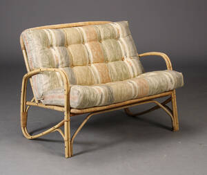Dansk møbelproducent. To-pers. sofa, bambus  