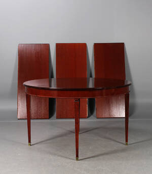 Matbord, gustaviansk stil, mahogny