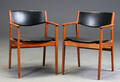Dansk møbelproducent. Par armstole af teak, ca. 1960erne 2