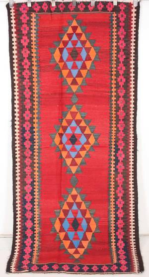 Persisk Harsin kelim, 260x120 cm.