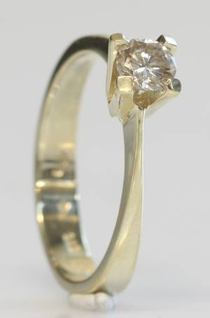 Solitairering, ca. 0.38 ct.