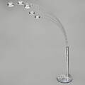 GOLVLAMPA med stenfot, 5-armad, 1900-talets senare del.