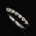 Ring 18 k vitguld briljanter