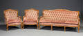 Trepersoners sofa samt par lænestole, 1900-tallet 3