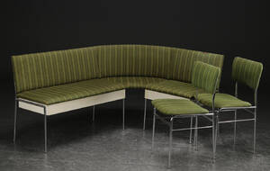 Bænk samt to spisestole, 1960erne 3