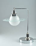 Bordslampa med saturnusring, Art Déco-stil