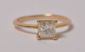 Solitairering, diamant ca.  1,03 ct