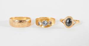 Ringar 3st, 18k