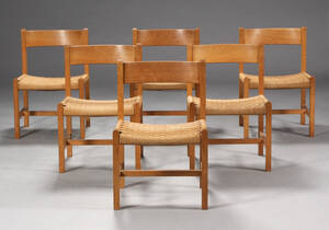 Dansk møbelproducent. Spisestole, egetræ 6