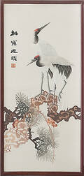 SIDENBRODERIER, 2 st, Kina.