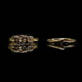 RINGAR, 2 st, guld, 18 K, vikt tillsammans 2,92 gram.