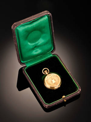 Damelommeur af guld 18 kt.