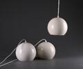 Verner Panton. Tre Topan pendler, hvidlakerede 3  Denne vare er sat til omsalg under nyt varenummer 4811702