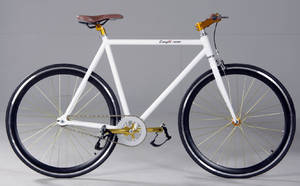 Enghouse gadecykel, hvid