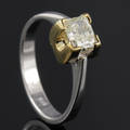 Solitaire ring ca. 0.70 ct.