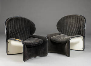 Strässle. Par lænestole, model Lotus 2