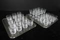 VICKE LINDSTRAND, selterglas, 13 st, likörglas, 12 st, samt snapsglas, 12 st, City, Kosta