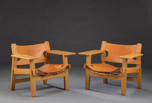 Børge Mogensen. Par lænestole, Den Spanske Stol model 2226 2
