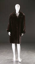 Superb Saga mink frakke A-formet